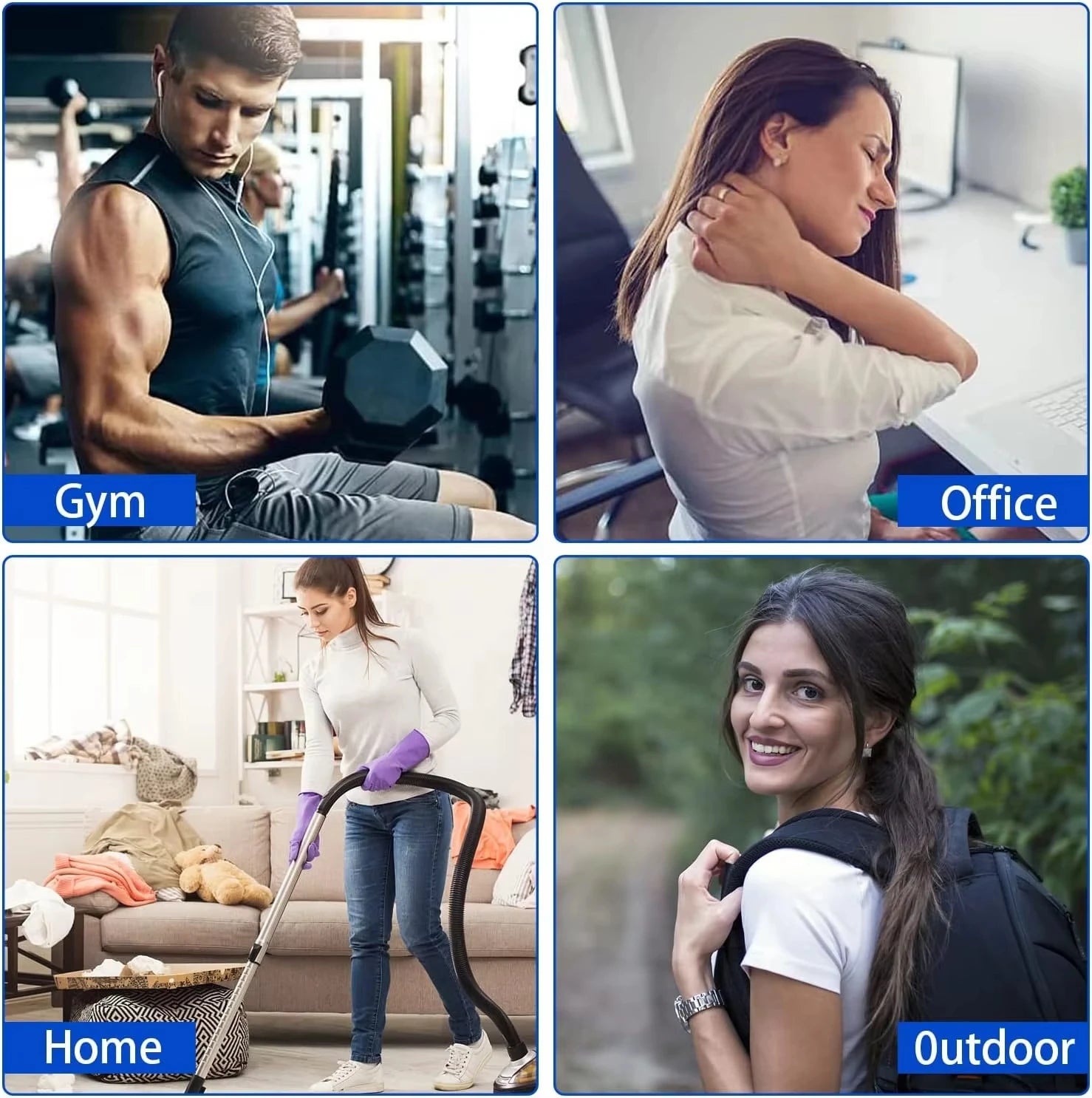 Pistola de masaje corporal portátil